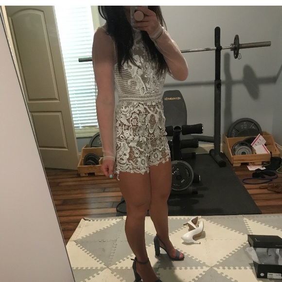 Other - White lace romper